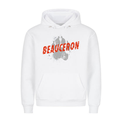 Premium Hoodie "Beauceron - PAW" Weiß – hunde-shirt.de
