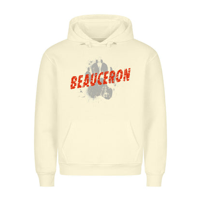 Premium Hoodie "Beauceron - PAW" Beige – hunde-shirt.de