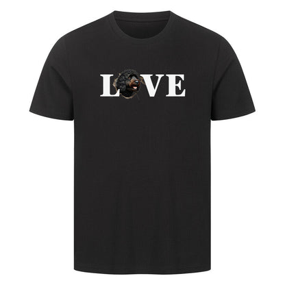 Premium T-Shirt "Barbet - LOVE" Schwarz – hunde-shirt.de