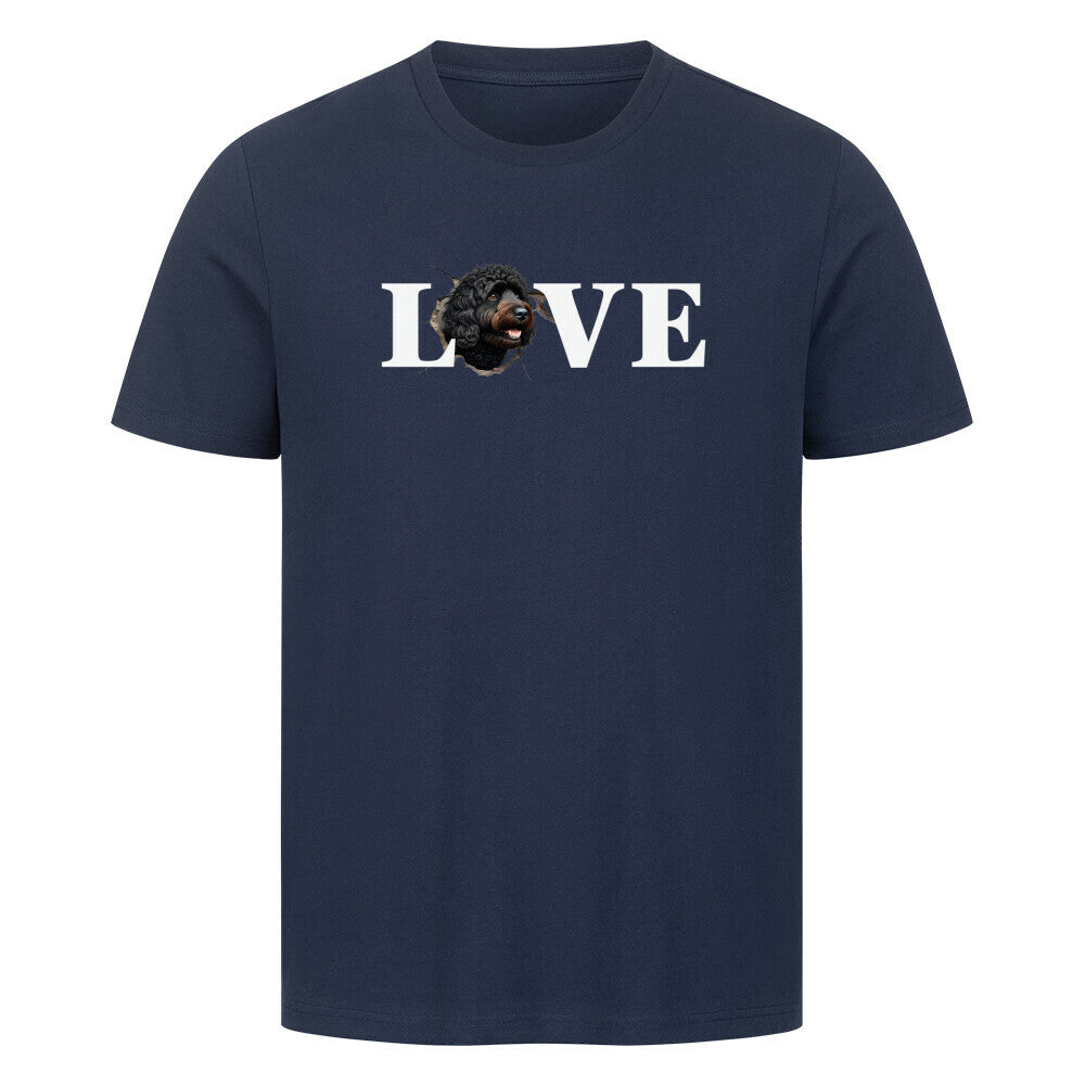 Premium T-Shirt "Barbet - LOVE" French Navy – hunde-shirt.de
