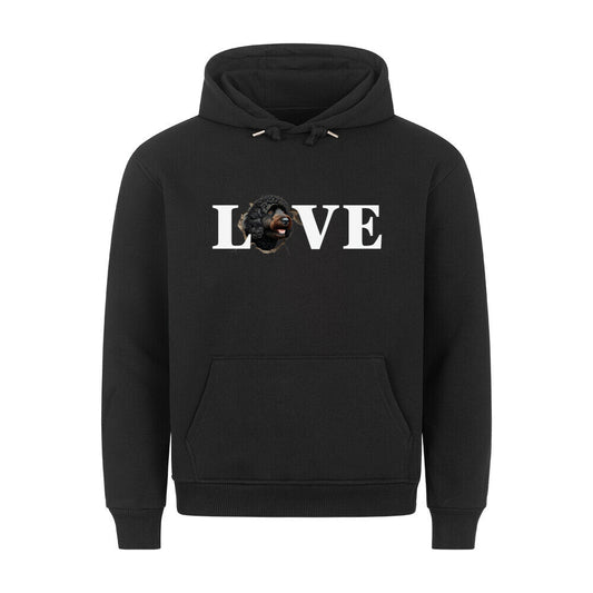 Premium Hoodie "Barbet - LOVE" Schwarz – hunde-shirt.de