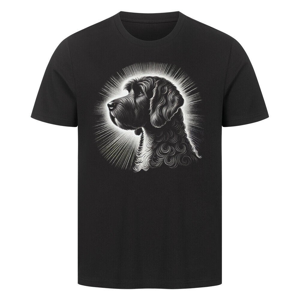 Premium T-Shirt "Barbet - Shine" Schwarz – hunde-shirt.de