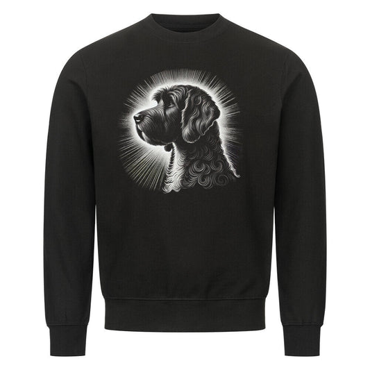 Premium Sweatshirt "Barbet - Shine" Schwarz – hunde-shirt.de