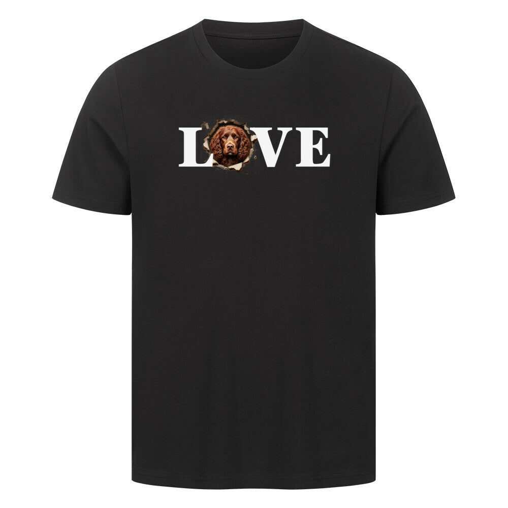 Premium T-Shirt "American Water - LOVE" Schwarz – hunde-shirt.de