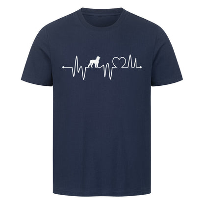 Premium T-Shirt "American Water - Heartbeat" French Navy – hunde-shirt.de