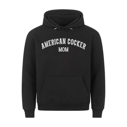 Premium Hoodie "American Cocker - MOM" Schwarz – hunde-shirt.de