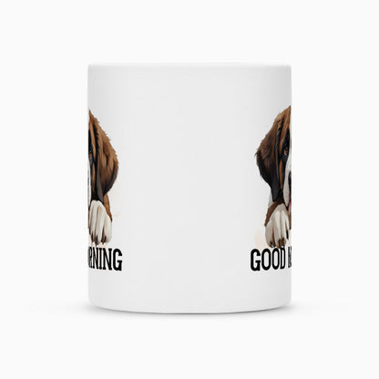 Tasse "Bernhardiner - GOOD MORNING" – hunde-shirt.de