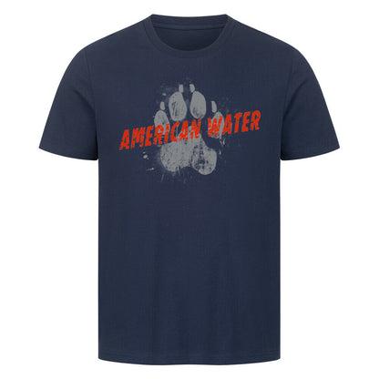 Premium T-Shirt "American Water - PAW" French Navy – hunde-shirt.de