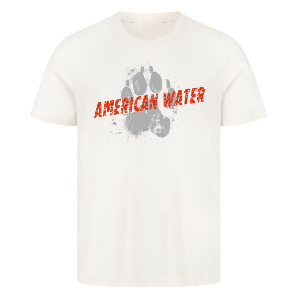 Premium T-Shirt "American Water - PAW" Natural Raw – hunde-shirt.de