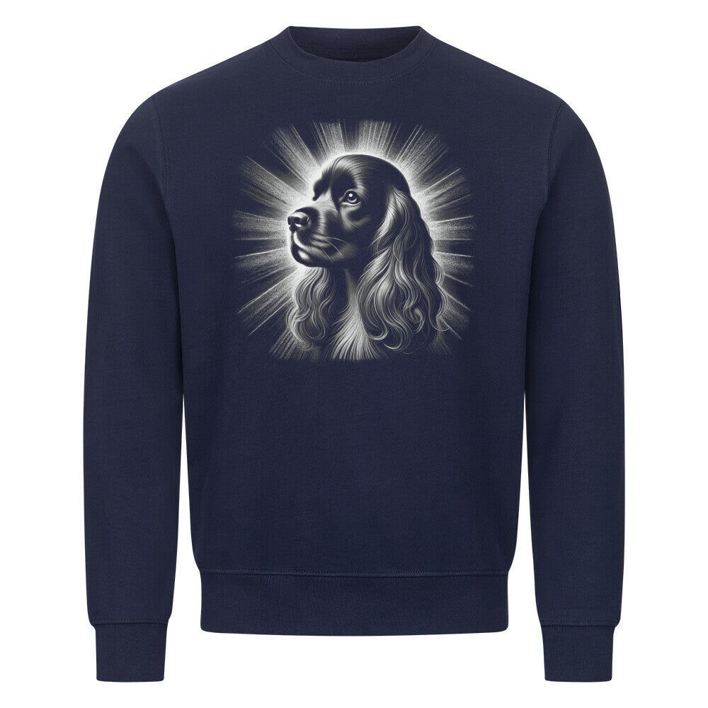 Premium Sweatshirt "American Cocker - Shine" Navy Blue – hunde-shirt.de