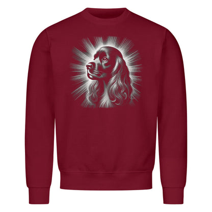 Premium Sweatshirt "American Cocker - Shine" Burgunder – hunde-shirt.de