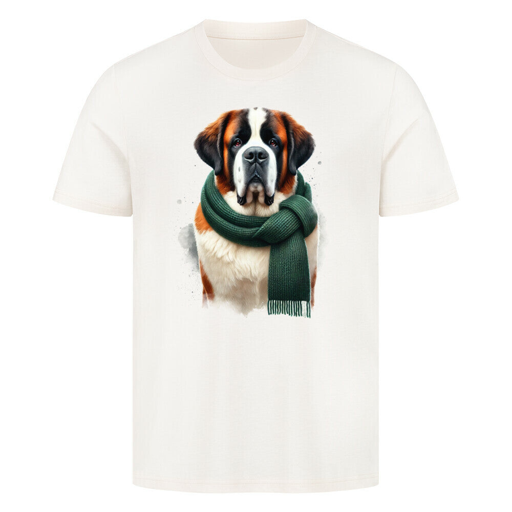 Premium T-Shirt "Bernhardiner - Cool" Natural Raw – hunde-shirt.de