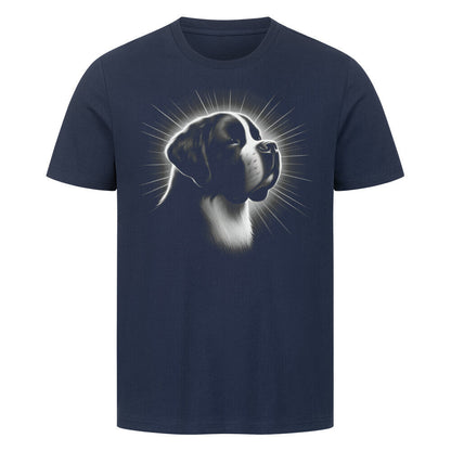 Premium T-Shirt "Bernhardiner - Bright" French Navy – hunde-shirt.de