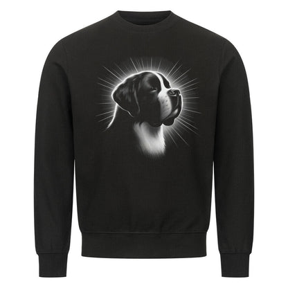 Premium Sweatshirt "Bernhardiner - Bright" Schwarz – hunde-shirt.de