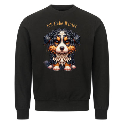 Premium Sweatshirt "Berner Sennenhund - Ich liebe..." Schwarz – hunde-shirt.de