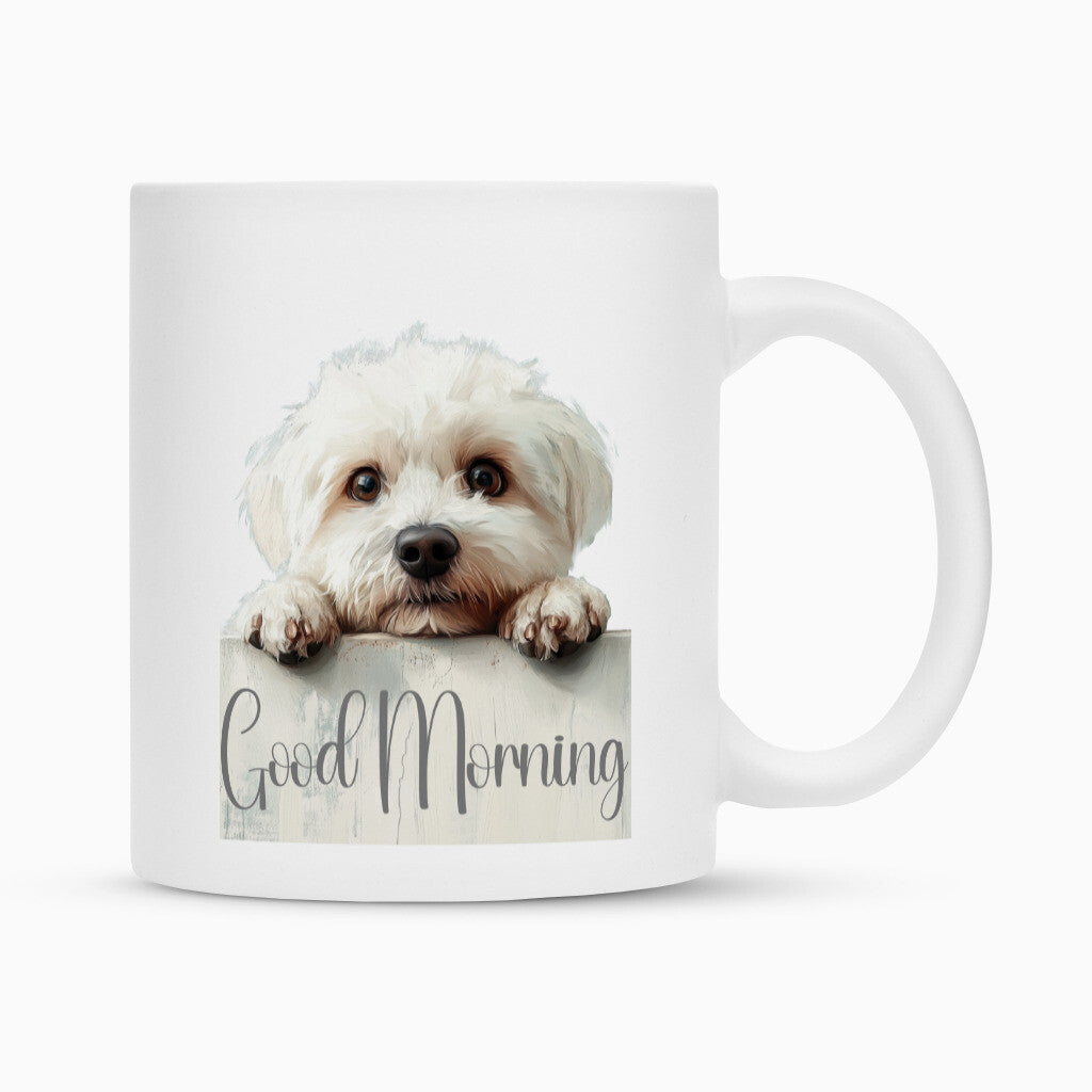 Tasse "Bichon Frisé - Good Morning" Weiß – hunde-shirt.de
