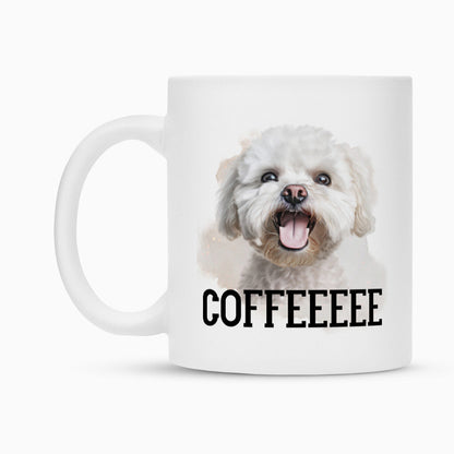 Tasse "Bichon Frisé - COFFEEEEE" – hunde-shirt.de