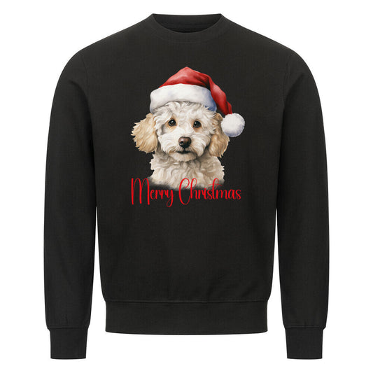Premium Sweatshirt "Bichon Frisé - Merry Christmas" Schwarz – hunde-shirt.de