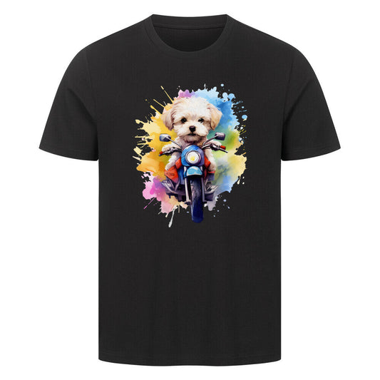 Premium T-Shirt "Bichon Frisé - Fun" Schwarz – hunde-shirt.de