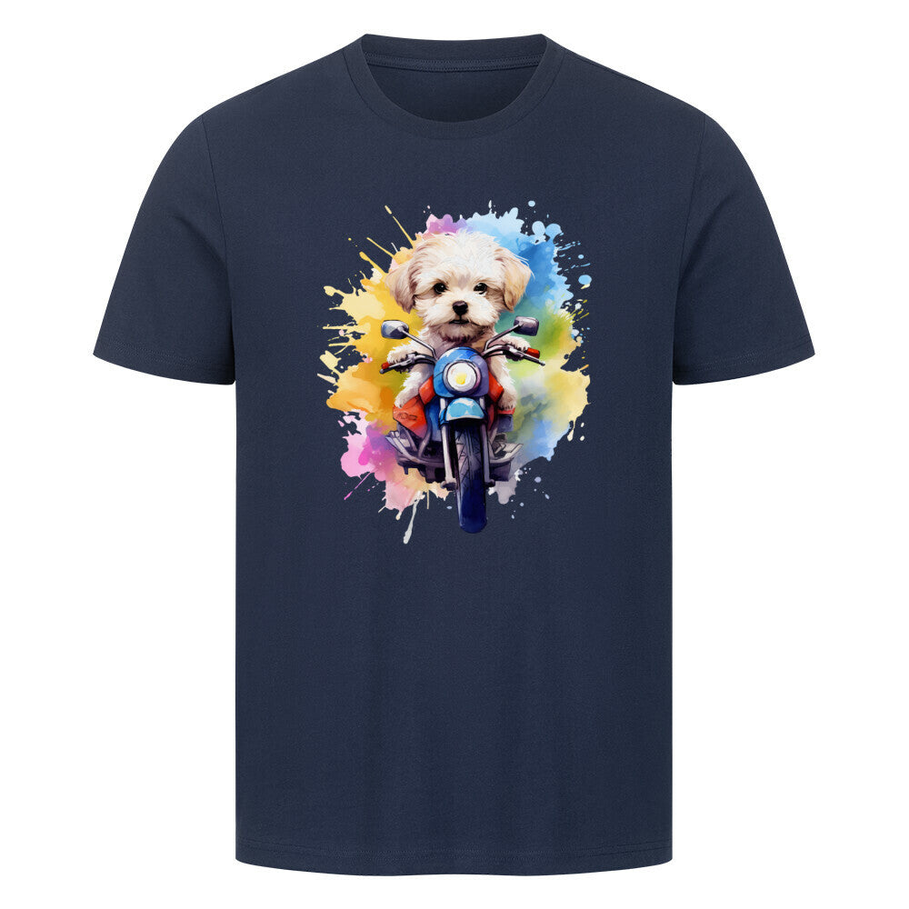 Premium T-Shirt "Bichon Frisé - Fun" French Navy – hunde-shirt.de