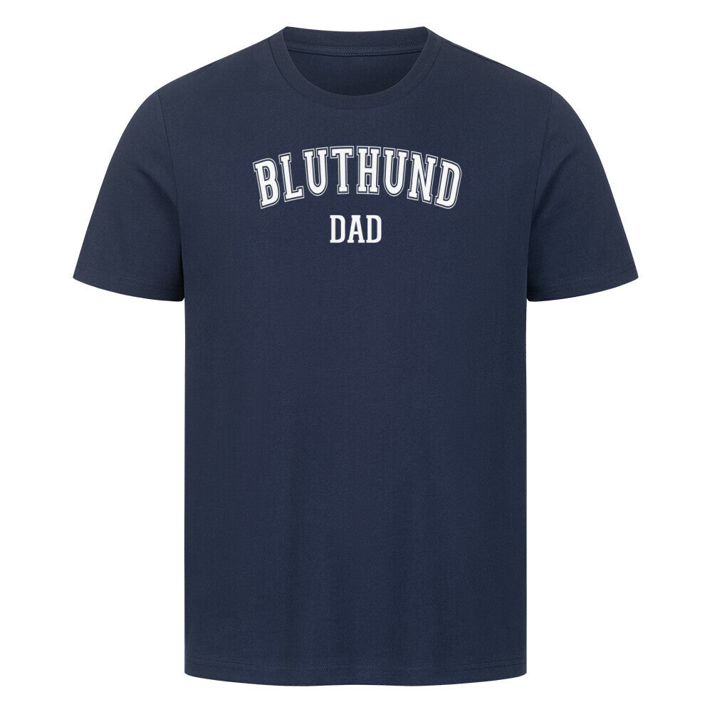 Premium T-Shirt "Bluthund - DAD" French Navy – hunde-shirt.de
