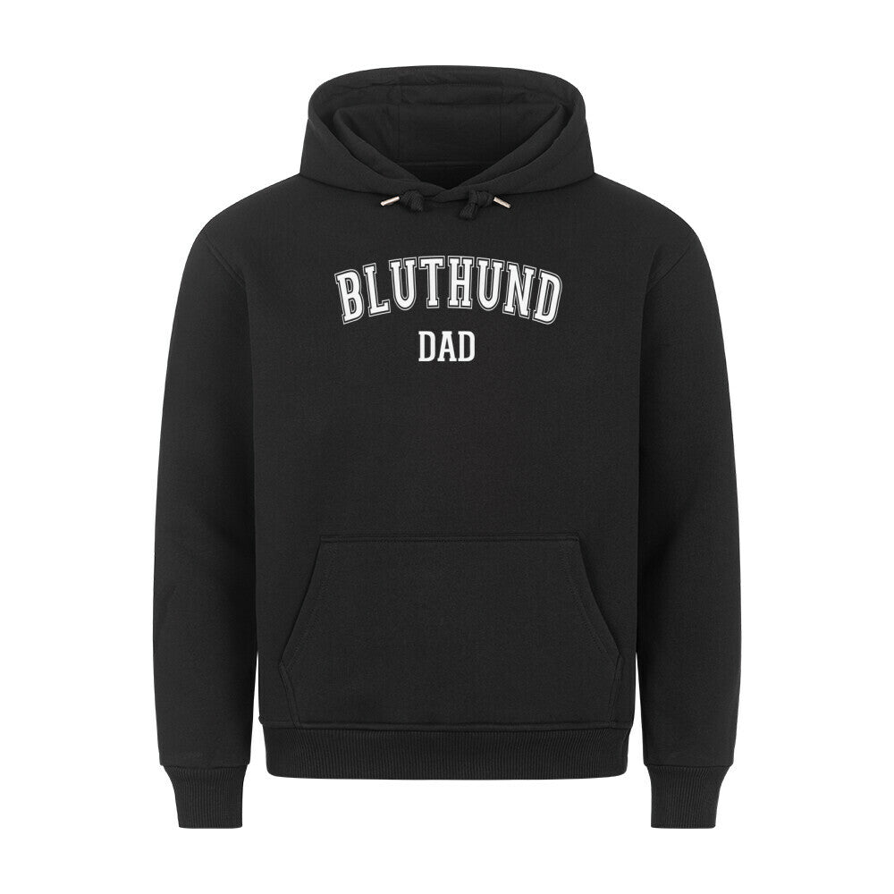 Premium Hoodie "Bluthund - DAD" Schwarz – hunde-shirt.de