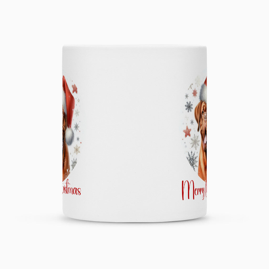 Tasse "Bordeauxdogge - Merry Christmas" – hunde-shirt.de