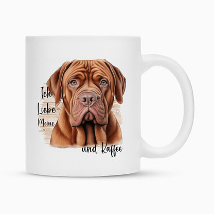 Tasse "Bordeauxdogge - Ich liebe..." Weiß – hunde-shirt.de