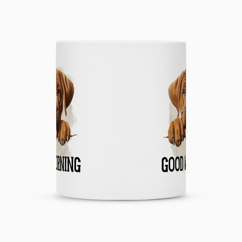 Tasse "Bordeauxdogge - GOOD MORNING" – hunde-shirt.de
