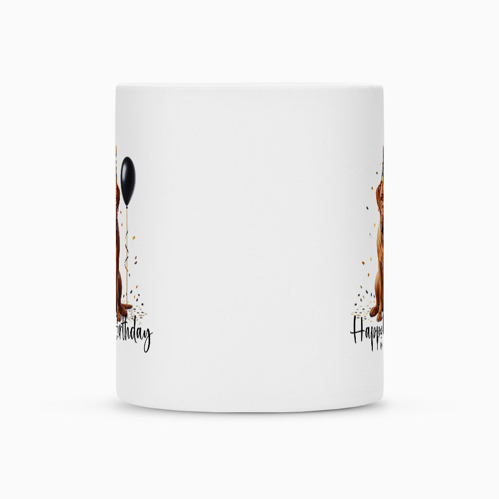 Tasse "Bordeauxdogge - Happy Birthday" – hunde-shirt.de