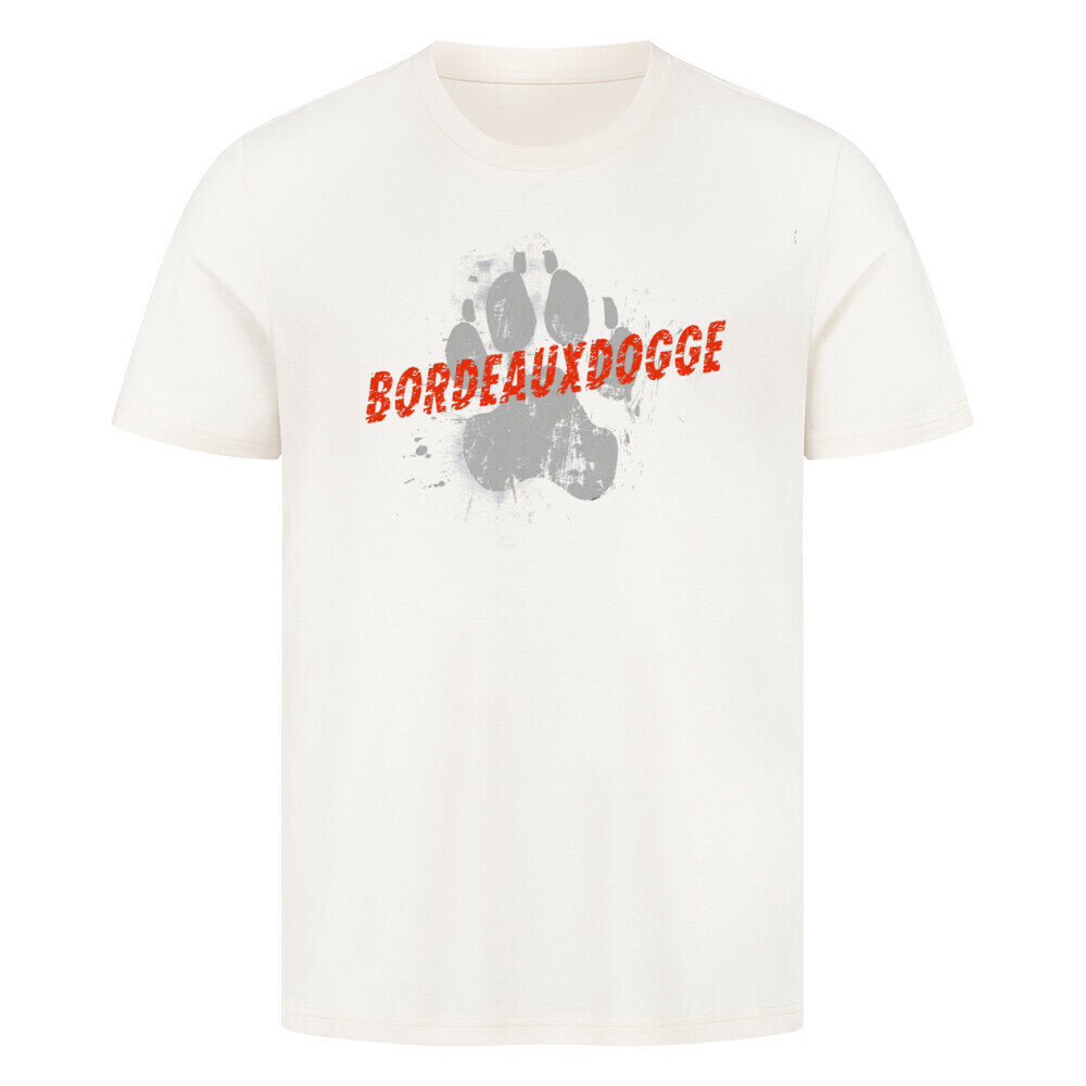 Premium T-Shirt "Bordeauxdogge - PAW" Natural Raw – hunde-shirt.de