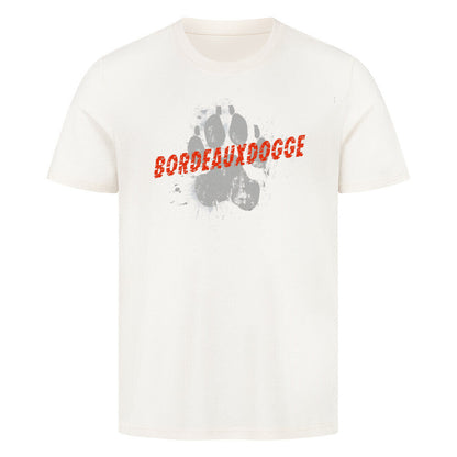 Premium T-Shirt "Bordeauxdogge - PAW" Natural Raw – hunde-shirt.de