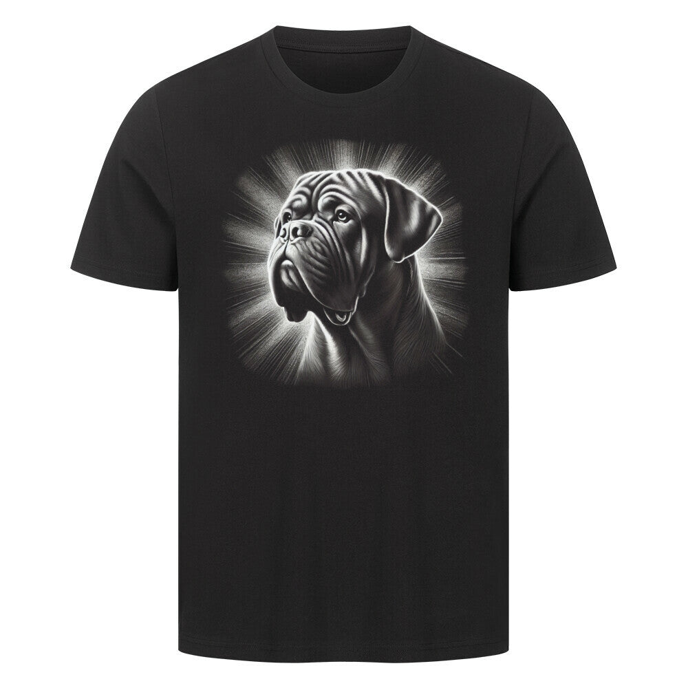 Premium T-Shirt "Bordeauxdogge - Shine" Schwarz – hunde-shirt.de