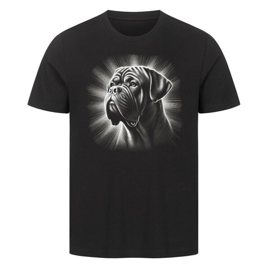 Premium T-Shirt "Bordeauxdogge - Shine" Schwarz – hunde-shirt.de
