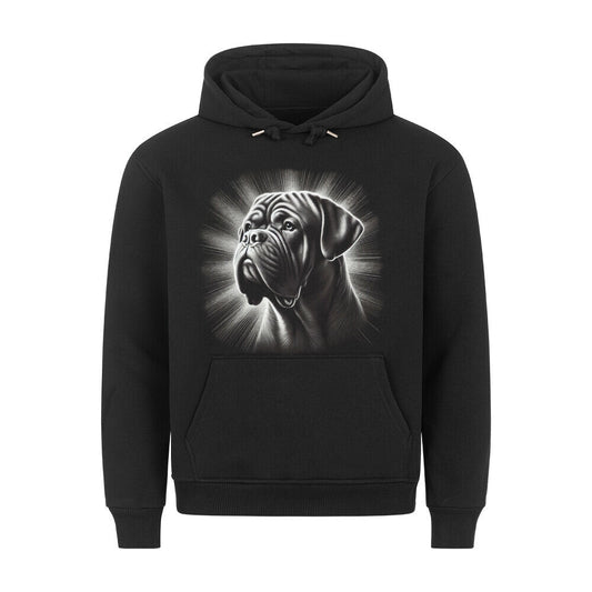 Premium Hoodie "Bordeauxdogge - Shine" Schwarz – hunde-shirt.de