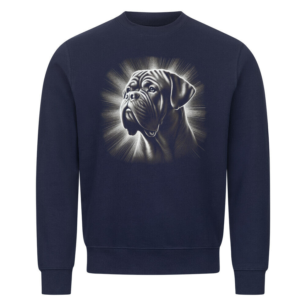 Premium Sweatshirt "Bordeauxdogge - Shine" Navy Blue – hunde-shirt.de