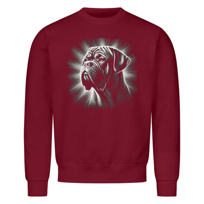 Premium Sweatshirt "Bordeauxdogge - Shine" Burgunder – hunde-shirt.de