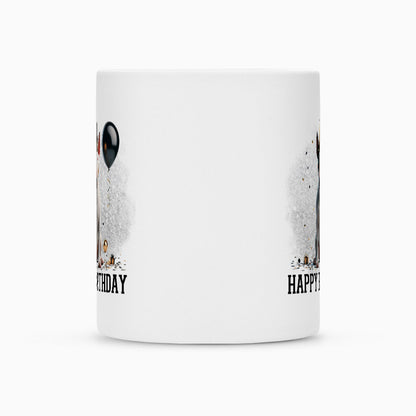 Tasse "Bullterrier ( weiß ) - Happy Birthday" – hunde-shirt.de