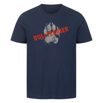 Premium T-Shirt "Bullterrier - PAW" French Navy – hunde-shirt.de