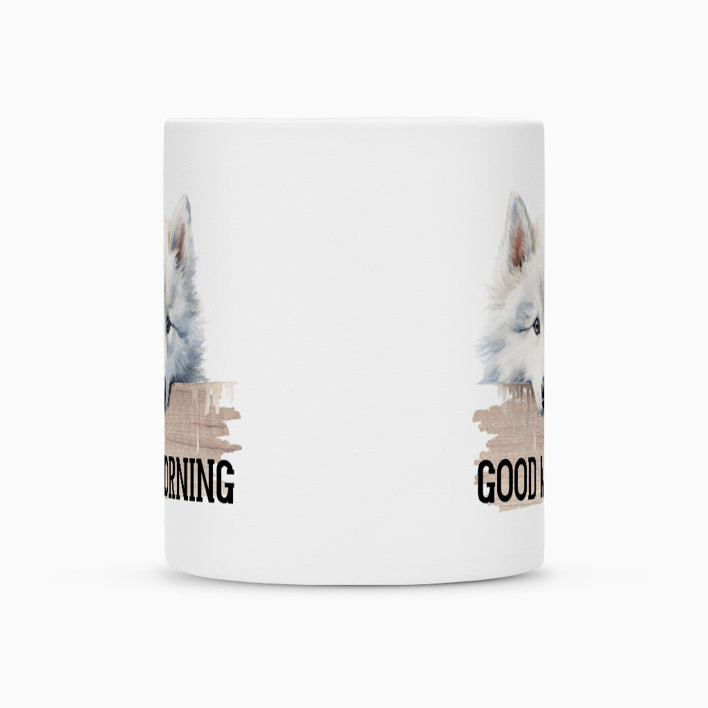 Tasse "American Eskimo - GOOD MORNING" – hunde-shirt.de