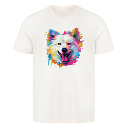 Premium T-Shirt "American Eskimo - Paint" Natural Raw – hunde-shirt.de