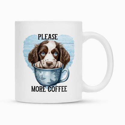 Tasse "Springer Spaniel - Please..." Weiß – hunde-shirt.de