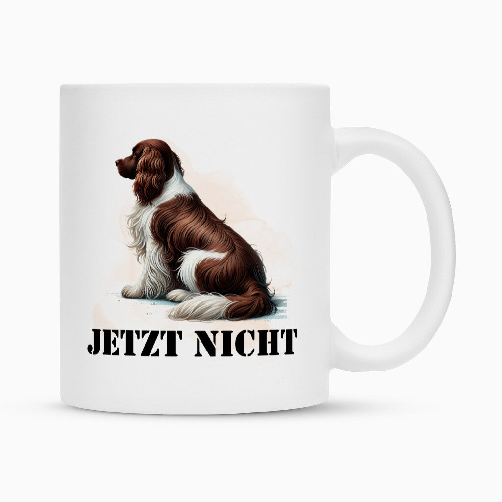 Tasse "Springer Spaniel - JETZT NICHT" Weiß – hunde-shirt.de