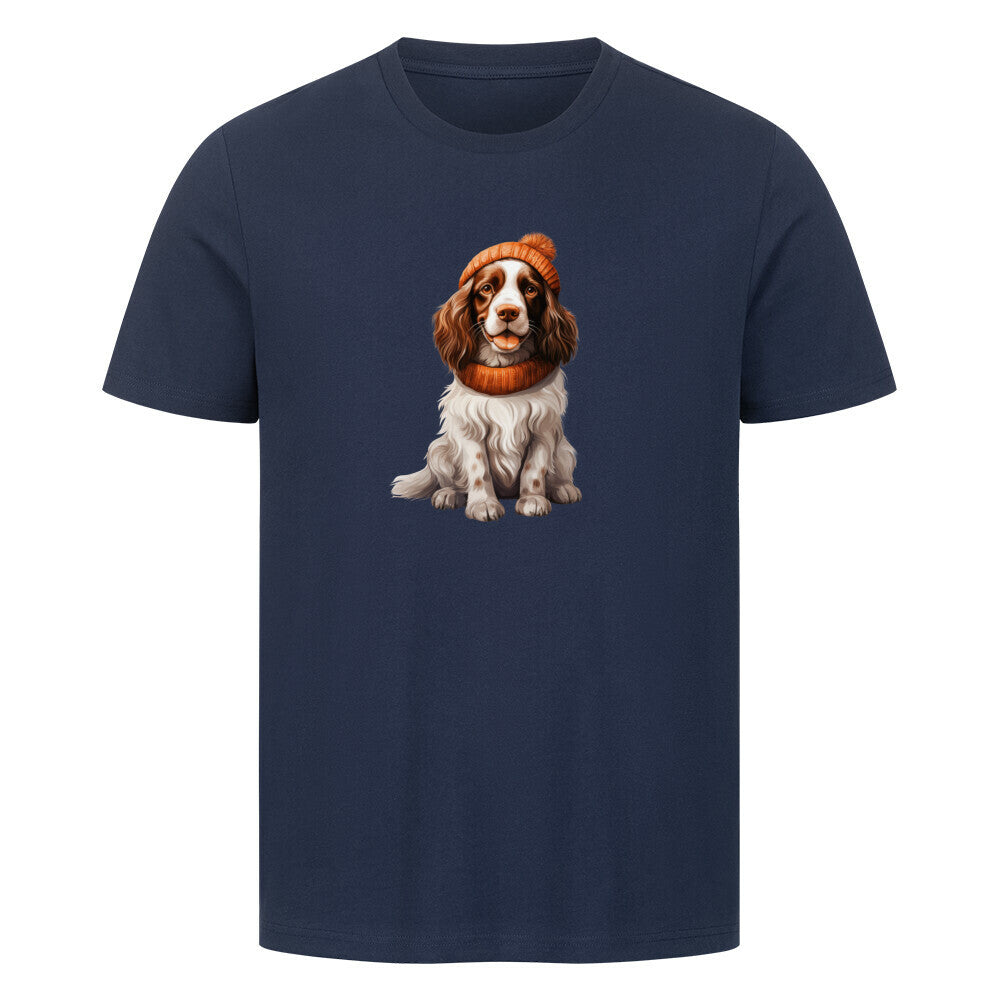 Premium T-Shirt "Springer Spaniel - Cold" French Navy – hunde-shirt.de