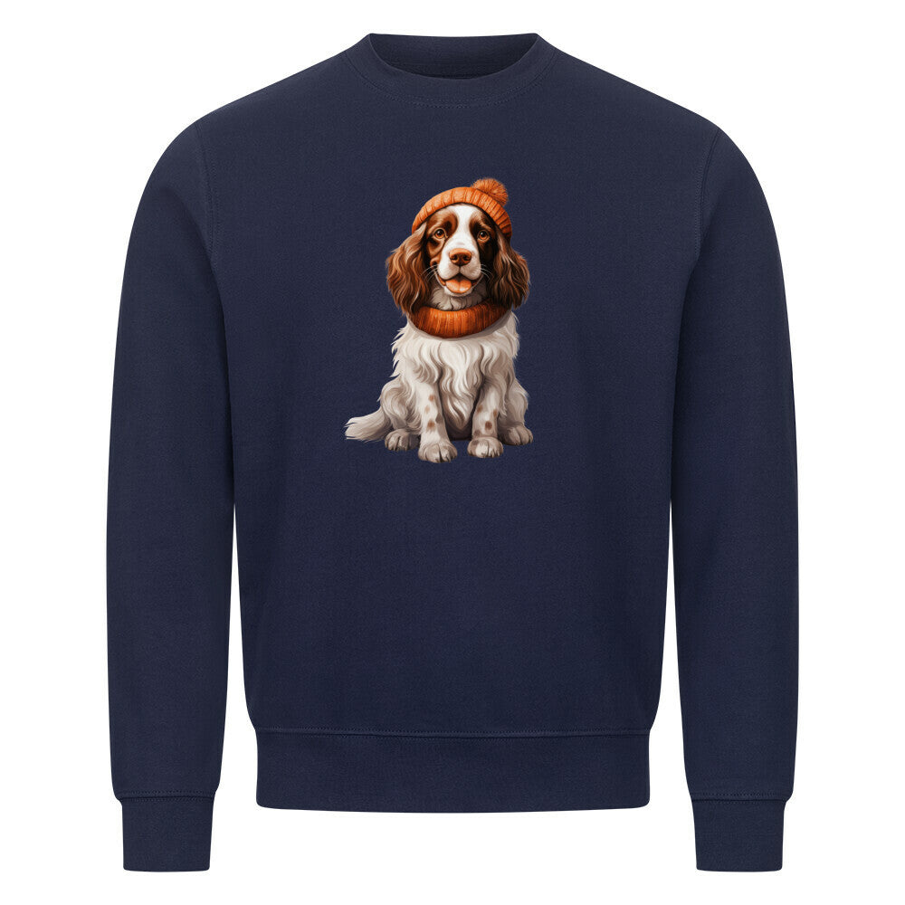 Premium Sweatshirt "Springer Spaniel - Cold" Navy Blue – hunde-shirt.de