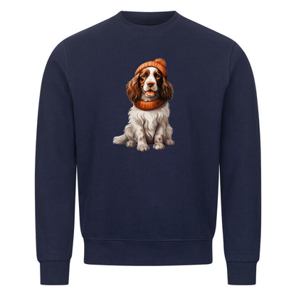Premium Sweatshirt "Springer Spaniel - Cold" Navy Blue – hunde-shirt.de