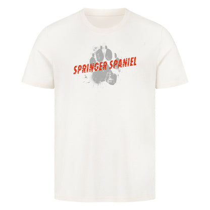 Premium T-Shirt "Springer Spaniel - PAW" Natural Raw – hunde-shirt.de