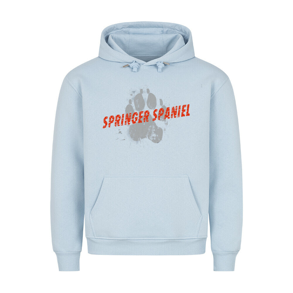 Premium Hoodie "Springer Spaniel - PAW" Babyblau – hunde-shirt.de
