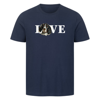 Premium T-Shirt "Springer Spaniel - LOVE" French Navy – hunde-shirt.de