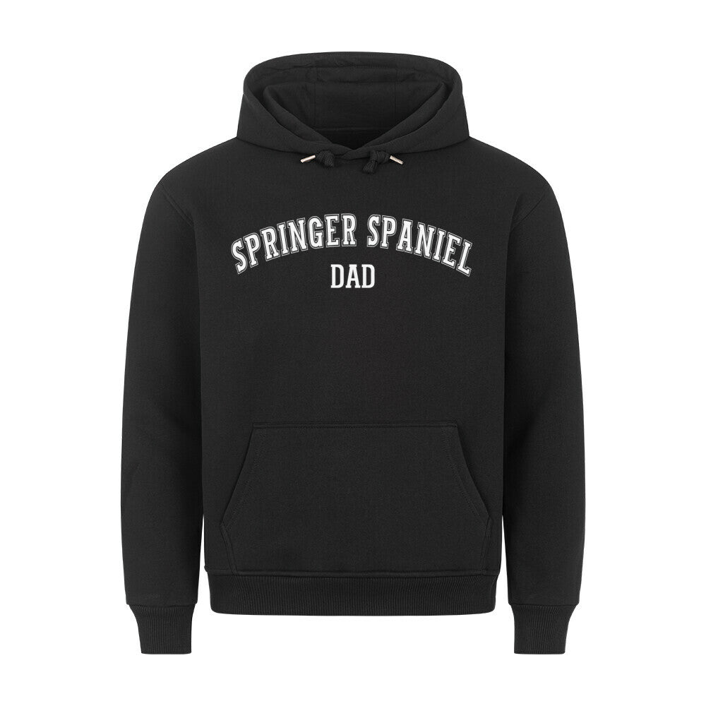Premium Hoodie "Springer Spaniel - DAD" Schwarz – hunde-shirt.de